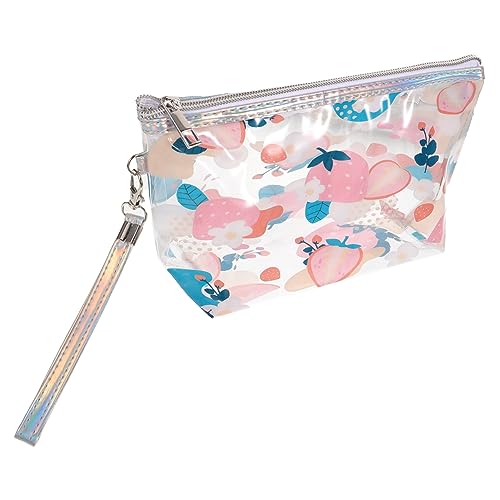 Mikinona Tragbare Kosmetiktasche Mit Reißverschluss Organizer-Tasche Für Reisen Transparente Aufbewahrungstasche Für Damen Kosmetiktasche Für Outdoor Kleine Make-up-Tasche Mit von Mikinona