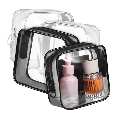 Mikinona 4stücke Teiliges Transparente Organizer-Taschen Kosmetiktaschen Mit Doppelreißverschluss Für Makeup Und Aufbewahrung Und Vielseitig Für Damen Und von Mikinona