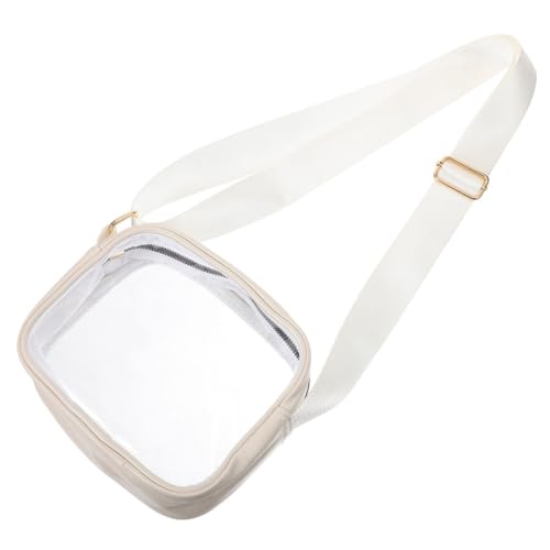 Mikinona Transparente Kleine Umhängetasche Verstellbar Klarer Sportbeutel für Stadion Konzerte Festivals Leicht Wasserabweisend Multifunktional für Karten Handy Kosmetik Handlich und von Mikinona