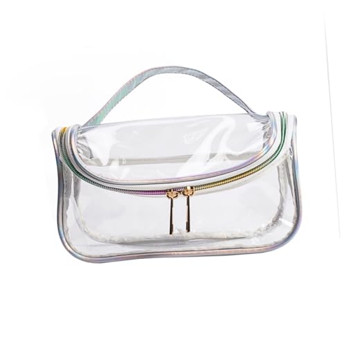Mikinona Transparente Kulturbeutel Für Damen Tragbare Reise-Kosmetiktasche Aus Pu Und Dacron-Material Mit Großem Fassungsvermögen Für Körperpflegeartikel Mikinona Transparente Kulturbeutel Für Damen Tragbare Reise-Kosmetiktasche Aus Pu Und Dacron-Material Mit Großem Fassungsvermögen Für Körperpflegeartikel von Mikinona