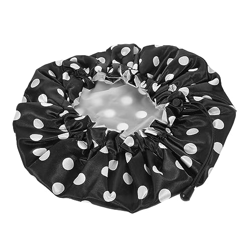 Mikinona Verstellbare Duschhaube für Männer Wasserdichte Wiederverwendbare Duschhaube für Zöpfe Zubehör für Bad von Mikinona