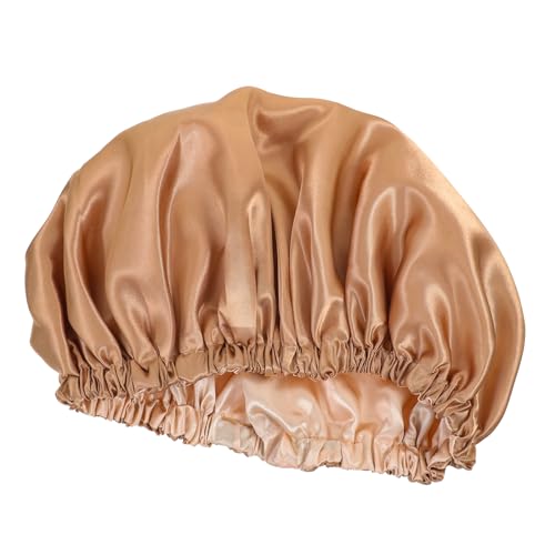 Mikinona Verstellbare Satin Schlafhaube Damen und Herren Atmungsaktiver Doppellagiger Haarschutz mit Unsichtbarem Flachverschluss Bonnetmütze für Kalte Jahreszeiten Einstellbar und Bequem von Mikinona