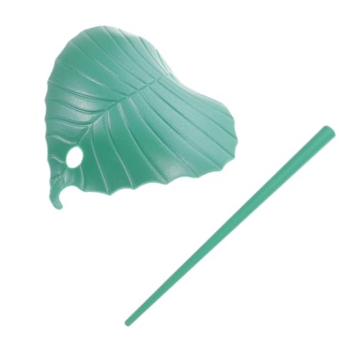 Mikinona Vintage Haarnadel Geformt U Bobby Mädchen Haarstock Retro-haarnadel Blätter Formen Haarstab Kreative Chignon-nadel Brötchen Haarstock Blatt Haarstock Haarspangen Grün Plastik von Mikinona