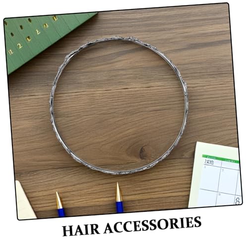 Mikinona Vintage Metall Haarreif mit Krone Rutschfestes Verdrehtes Wellendesign Minimalistisches Damen Haarband für Make Up Klassisches Retro Accessoire für Alltag und Besondere Anlässe von Mikinona