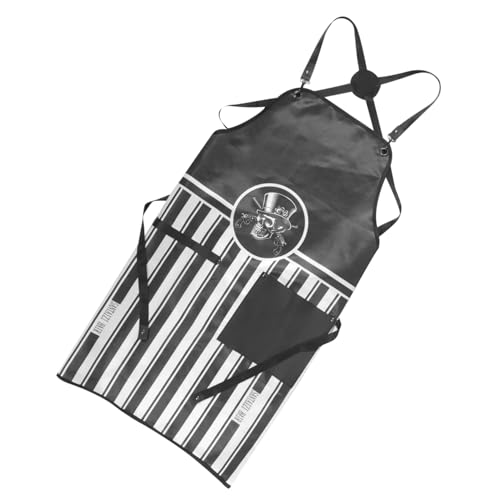 Mikinona Wasserdichte Haarschnittschürze Friseurweste Friseurschürze mit Taschen Salonschürzen für Friseur Liebling Schürze für Friseur Friseurschürzen für Männer Polyester von Mikinona