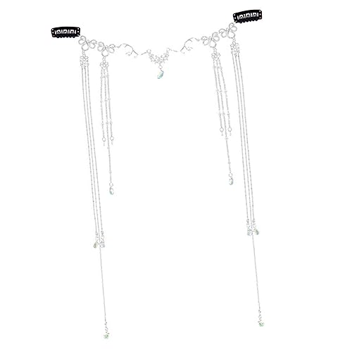 Mikinona Handgemachtes Haar-accessoire Für Frauen Silberne Vintage-kette Mit Quaste Modisch von Mikinona