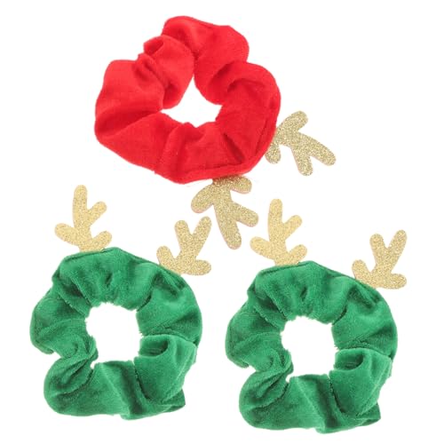 Mikinona Weihnachts Haars Eile Weihnachtshaargummis Weihnachtshaarband Pferdeschwanzhalter Haarbänder Für Damen Pferdeschwanz Knusprig Haarbänder Für Mädchen Weihnachtshaarring Stoff von Mikinona