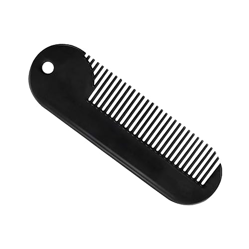 Mikinona Haarkamm Aus Zinklegierung Robuster Bartkamm Für Männer Tragbares Styling-tool Nützliches Haarzubehör Kompakt Für Bartpflege Und Haare von Mikinona