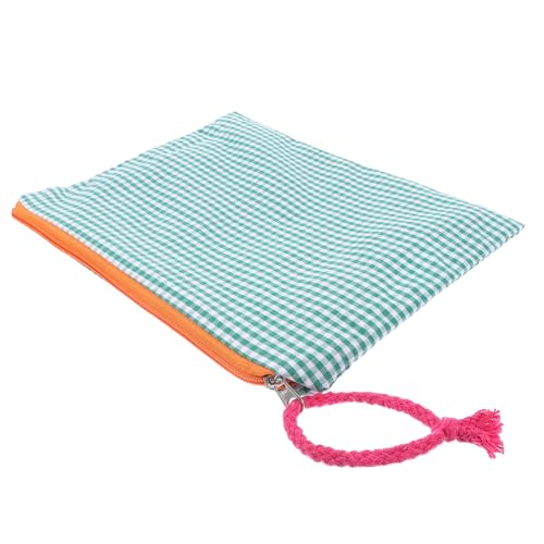 Mikinona Make-up-Tasche Kosmetiktasche Mit Reißverschluss Organizer-Tasche Für Reise Tragbar Geräumig Leicht Gittermuster Für Damen Zur Aufbewahrung Von Utensilien von Mikinona