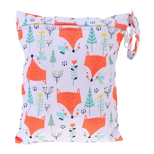 Mikinona wasserdichte Windeltasche Tragbarer Organizer für Nasse und Trockene Windeln Leichter Mehrzweck aufbewahrungsbeutel für Babyreise Langlebige Windelaufbewahrungstasche von Mikinona