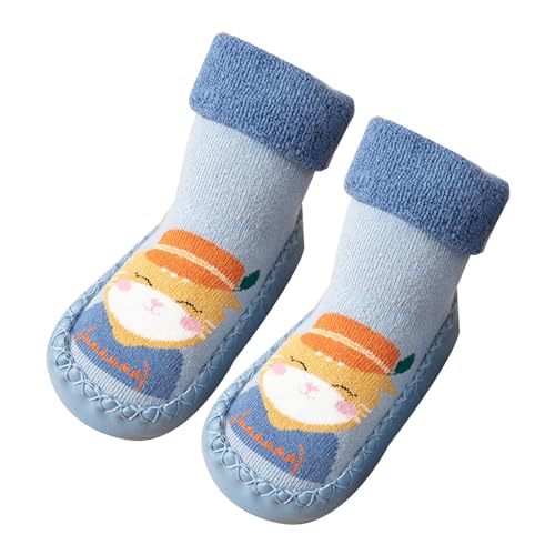 Baby Sockenschuhe, Baby Stoppersocken, Baby Warme Wintersocken, Socken Schuhe Baby, Baby Antirutschsocken Kinder, Rutschfeste Niedlicher Cartoon Weicher Stricken Babybodenschuhe Kleinkind Schuhe von Mikiuly