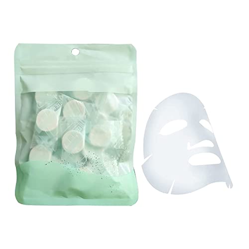 Gesichtsmaske DIY Komprimierte Einweg Papier Maske, DIY Komprimierte Gesichtsmaske, Baumwolle Gesichtsmaske Blatt Maske, für Schönheit Zur Gesichtspflege, 20PCS von Mikiuly