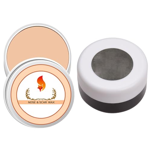 Make-up Narben Wax, Scar Narben Wachs, Hautwachs, 30g Halloween Schminke Wachs+30g Halloween Kunstblut, Halloween Schminke Fake Blood, für Spezialeffekte Theater, Zombie, Vampir Cosplay & Dress Up von Mikiuly