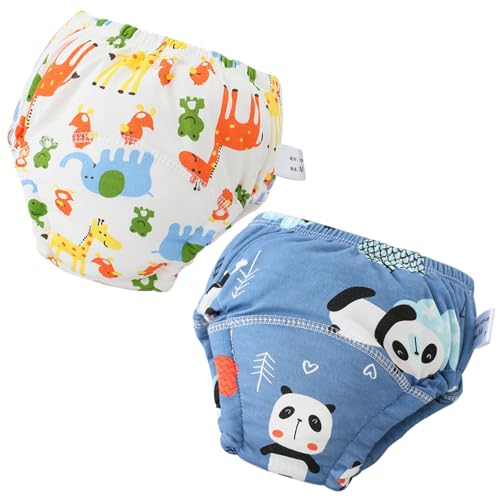 Töpfchen Trainingshose, Baby Töpfchen Trainingshose, Kinder Töpfchentraining Unterwäsche für Jungen und Mädchen, Baumwolle Töpfchen Trainingshose, Töpfchen Unterwäsche, Weich und Bequem, 2 Stück von Mikiuly
