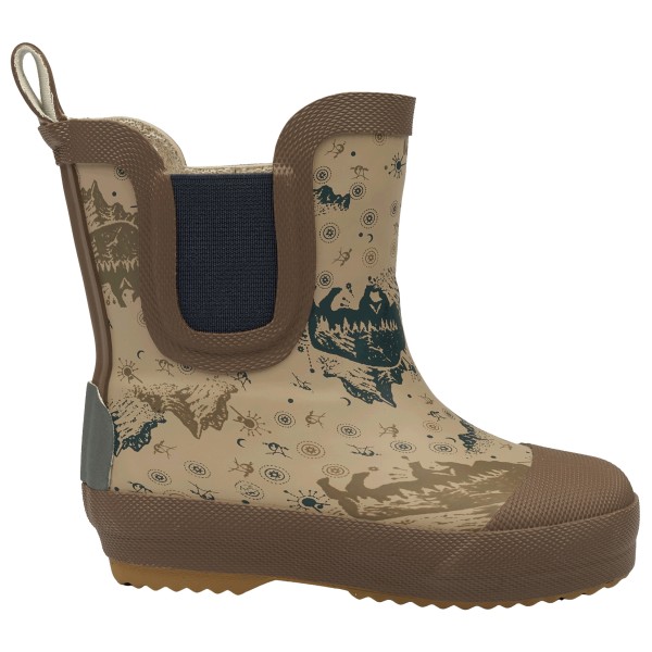 Mikk-Line - Kid's Short Winter Wellies AOP - Gummistiefel Gr 27 braun von Mikk-Line