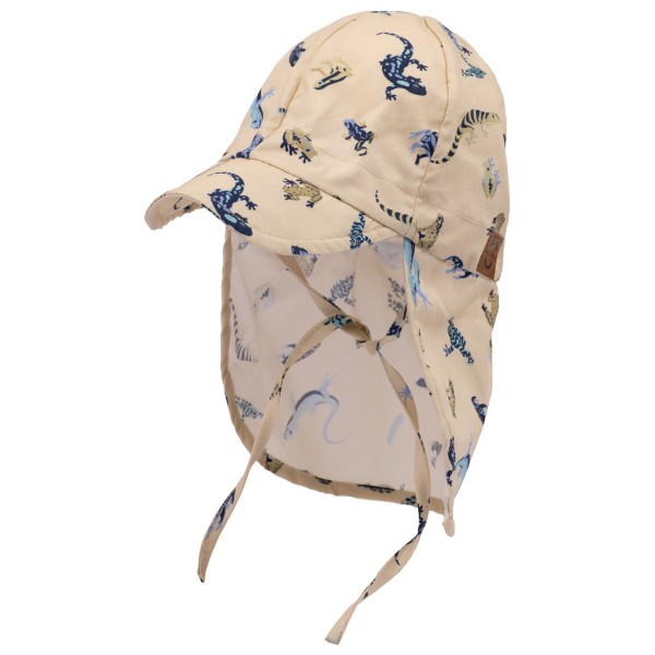 Mikk-Line - Kid's Summercap Long Neck AOP - Cap Gr 49 cm - 18-24 Months beige von Mikk-Line