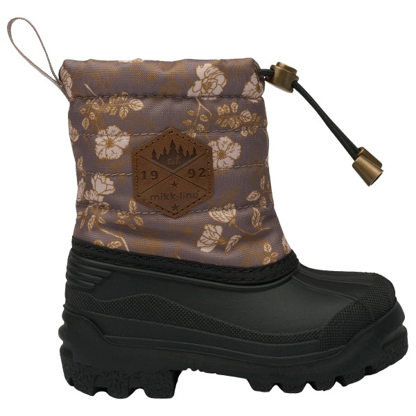 Mikk-Line - Kid's Winter Boot Rubber AOP - Winterschuhe Gr 34 schwarz/braun von Mikk-Line