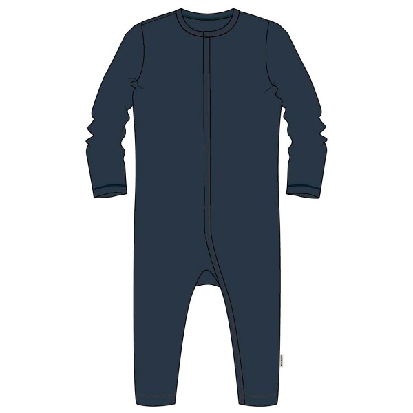 Mikk-Line - Kid's Wool/Bamboo L/S Suit - Overall Gr 68 blau von Mikk-Line