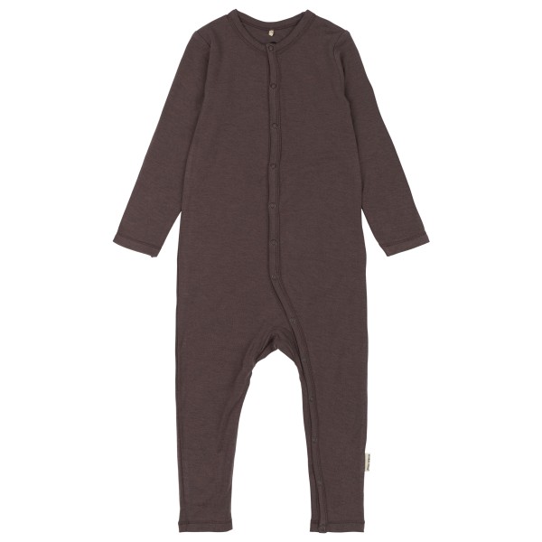 Mikk-Line - Kid's Wool/Bamboo L/S Suit - Overall Gr 86 braun von Mikk-Line