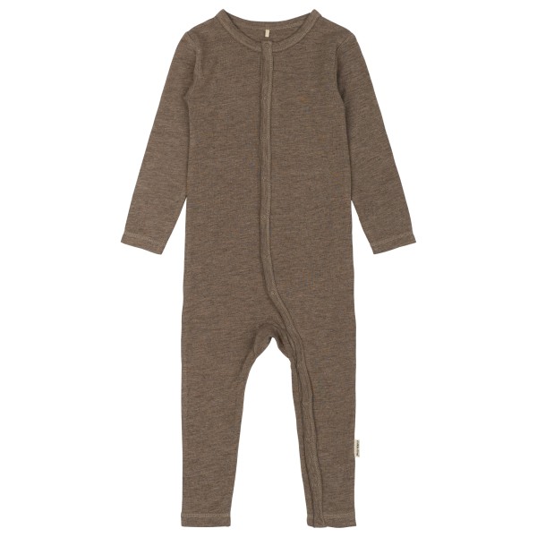 Mikk-Line - Kid's Wool/Bamboo L/S Suit - Overall Gr 92 braun von Mikk-Line