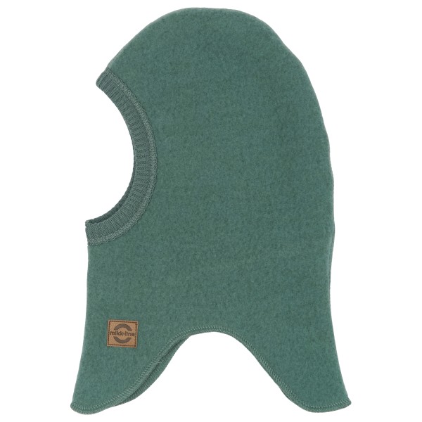 Mikk-Line - Kid's Wool Fullface - Cap Gr 37-40 cm oliv/türkis von Mikk-Line