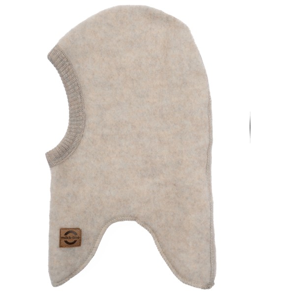 Mikk-Line - Kid's Wool Fullface - Cap Gr 40-44 cm grau/beige von Mikk-Line