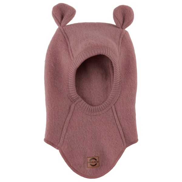 Mikk-Line - Kid's Wool Fullface with Ears - Mütze Gr 50/56 braun von Mikk-Line