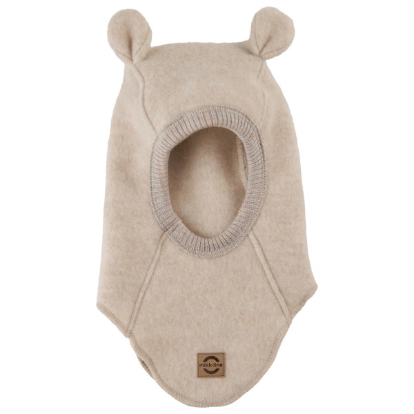 Mikk-Line - Kid's Wool Fullface with Ears - Mütze Gr 74/80 beige von Mikk-Line
