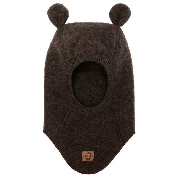 Mikk-Line - Kid's Wool Fullface with Ears - Mütze Gr 98/104 - 50-52 cm schwarz von Mikk-Line