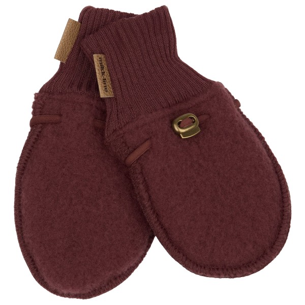 Mikk-Line - Kid's Wool Mittens - Handschuhe Gr 74/80 rot von Mikk-Line