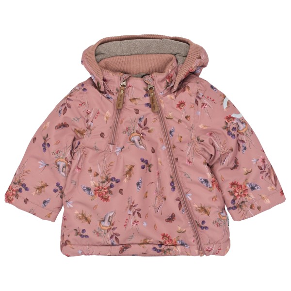 Mikk-Line - Polyester Baby Jacket AOP - Winterjacke Gr 92 rosa von Mikk-Line