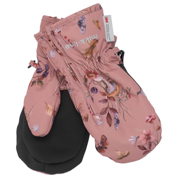 Mikk-Line - Polyester Baby Mittens Zip - Handschuhe Gr 98/104 rosa von Mikk-Line