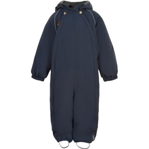 Mikk-line Schneeanzug Baby 104 | Nylon Baby Schneeanzug in Solid Blue Nights | Winter Schneeanzug Baby | Skioverall Baby Mit Wasserdicht 8.000 mm | Winddicht und Wasserdicht Skianzug Baby von Mikk-line