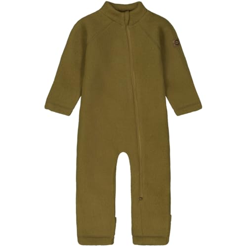 Mikk-line WALKOVERALL Butternut 80 | Oeko-TEX Standard 100 | Anzug aus Wolle Für Baby und Kleinkind | 100% Mulesing-Frei Merinowolle | Wollwalk-Overalls Kinder Für Mädchen und Jungen von Mikk-line