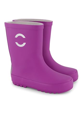 Mikk-line Gummistiefel Kinder 27 | Purple Regenstiefel Kinder | Leichte und Wasserdichte Regenschuhe & Kinderstiefel von Mikk-line