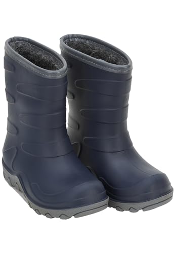 Mikk-line Thermostiefel | Winterstiefel Thermo Gummistiefel 23 Blue Nights | Gefüttert | Wasserdicht | Warm Und Isolierend | Winddicht | Thermostiefel aus Naturgummi | Ultra Warm | Schneestiefel von Mikk-line