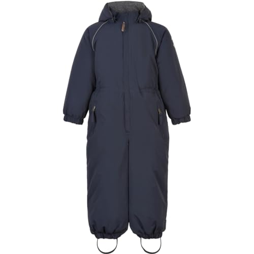 Mikk line Schneeanzug Kinder 116 | Nylon Schneeanzug in Solid Blue Nights | Schneeanzüge Für Jungen Und Mädchen | Skioverall Kinder Mit Wasserdicht 8.000 mm | Winddicht und Wasserdicht Skianzug Kinder von Mikk-line