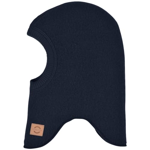 Mikk-line Schlupfmütze Kinder 50/56 Blue Nights | Oeko-TEX Standard 100 | Balaclava Baby | Unisex-Design | Sturmhaube | Wolle von Mikk-line