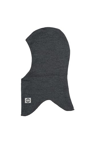 Mikk-line Sturmhaube Dark Grey Melange 2-3 Jahre | OEKO-TEX 100 | mit Windstop | Wolle Für Baby und Kinder | 95% Wolle - 100% mulesingfrei | Atmungsaktiv & isolierend von Mikk-line