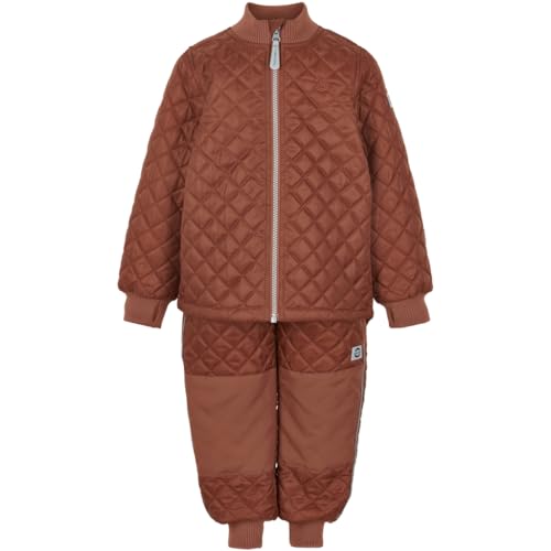 Mikk-line Thermo Set | Thermoanzug Kinder 104 | Thermo Jacke Und Thermo Hose Russet | Thermo Anzug Für Mädchen Und Jungen | Windabweisend und Wasserabweisend Winterjacke Kinder von Mikk-line