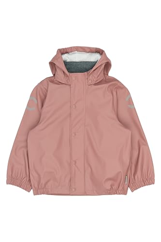 Mikk-line Unisex Regenjacke Kinder 128 Wasserdicht und Winddicht | Regenjacke Mädchen und Jungen mit Reflektoren und Kapuze Abnehmbar | Leichte Matschjacke OEKO-TEX von Mikk-line