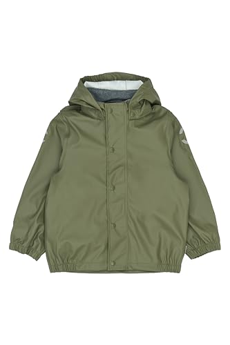 Mikk-line Unisex Regenjacke Kinder 152 Wasserdicht und Winddicht | Regenjacke Mädchen und Jungen mit Reflektoren und Kapuze Abnehmbar | Leichte Matschjacke OEKO-TEX von Mikk-line