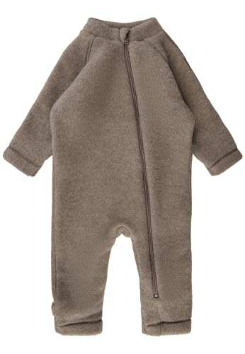 Mikk-line WALKOVERALL 104 Melange Denver | Wollwalk Overall für Baby und Kleinkind | Schlafanzug Aus Wolle | 95% Wolle - 100% Mulesingfrei Merinowolle | Ohne Füße von Mikk-line
