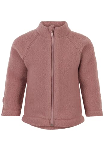 Mikk-line Walkjacke 56 Burlwood | OEKO-TEX Standard 100 | Babyjacke mit Reißverschluss für baby und kinder | 100% Mulesing-Frei Merinowolle | Für Mädchen und Jungen | Umkehrbare Bündchen von Mikk-line