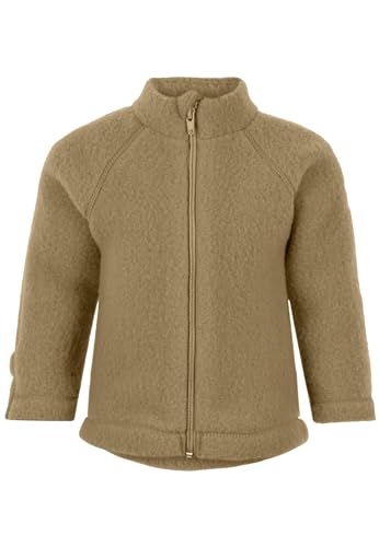 Mikk-line Walkjacke 74 Butternut | OEKO-TEX Standard 100 | Babyjacke mit Reißverschluss für baby und kinder | 100% Mulesing-Frei Merinowolle | Für Mädchen und Jungen | Umkehrbare Bündchen von Mikk-line