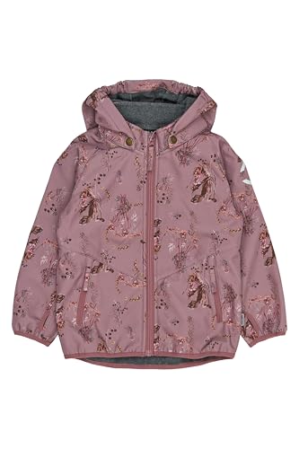 Mikk-line Wasserdichte Softshelljacke Kinder 104 Rose-Brown | Winddichte Atmungsaktive Softshelljacken für Mädchen & Jungen | Fleece Gefütterte Outdoorjacke mit Reflektoren von Mikk-line