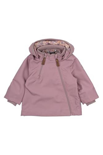 Mikk-line Winterjacke Kinder 80 Woodrose | Fleecejacke Kinder mit Namensschild | Winddicht und Wasserdicht 20.000 mm Softshelljacke Kinder | Winterjacke Jungen & Winterjacke Mädchen von Mikk-line
