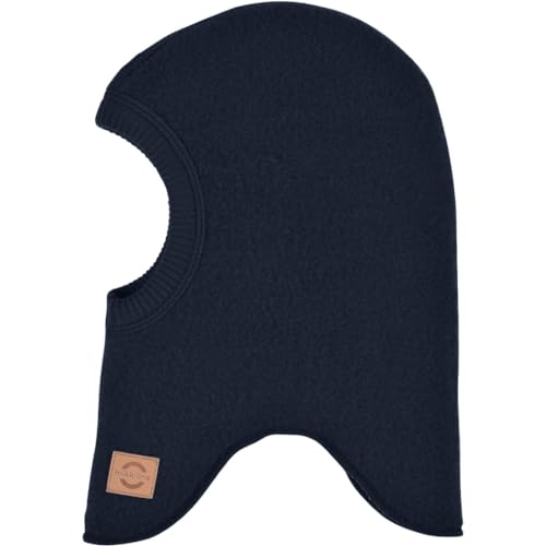 Mikk-line Wolle Fullface Blue Nights 74/80 | Oeko-TEX Standard 100 | Schlupfmütze Kinder Wolle | Balaclava Kinder | Schalmütze Kinder Im Einem Unisex-Design von Mikk-line