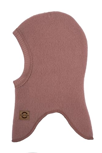 Mikk-line Schlupfmütze Kinder 50/56 Burlwood | Oeko-TEX Standard 100 Schlupfmütze Kinder Wolle | Balaclava Baby | Baby Schlupfmütze Im Einem Unisex-Design | Sturmhaube Kinder von Mikk-line