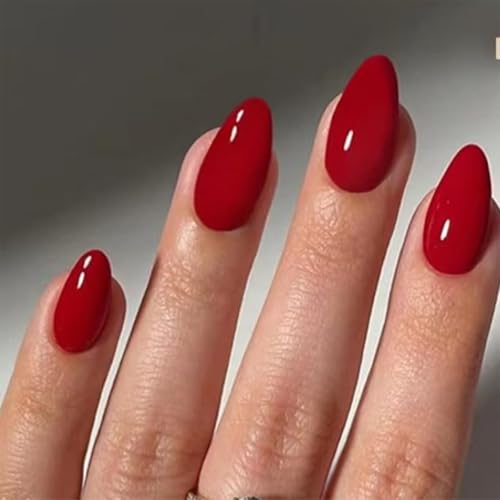 Künstliche Fingernägel mit stark haftender Nagellasche – wiederverwendbar, natürliche Kurve, französische Spitze, Acryl, künstliche Nagelverlängerungen für Damen, 12 Größen, langlebiges ABS-Material von Mikloven